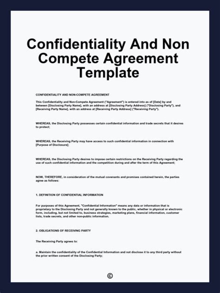 Are non-compete agreements confidential?