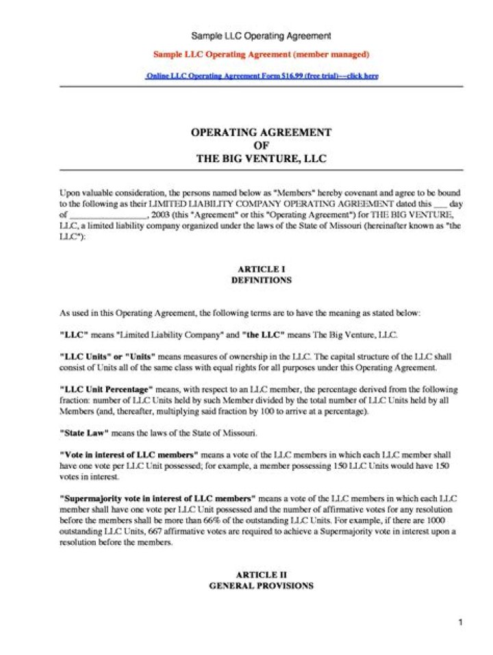 Do I need to have an operating agreement for my LLC?