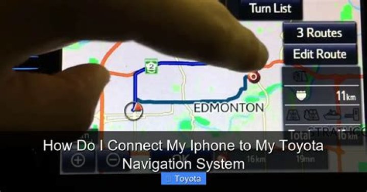 How do I connect my iPhone to my Toyota?