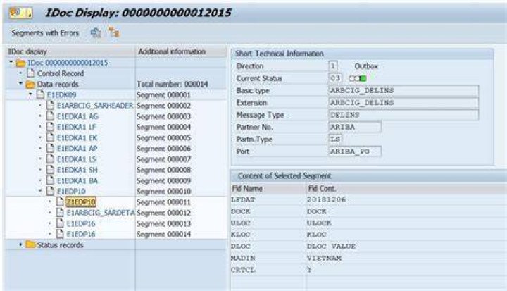 How do I create a new segment in iDoc in SAP?