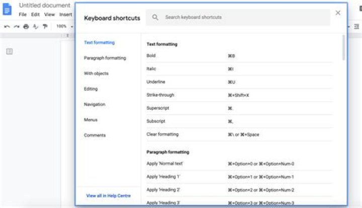 How do I make text shortcuts in Google Docs?