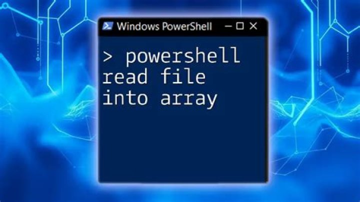 How do I read an array in PowerShell?