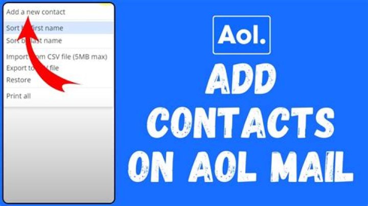 How do I transfer my contacts from one AOL account to another?