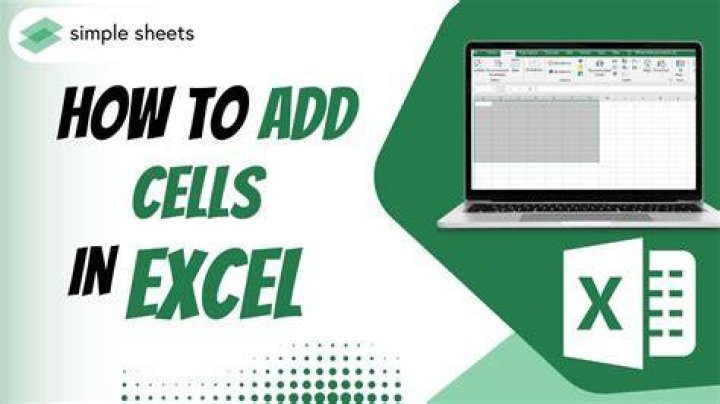 How do you add cells in Excel 2013?