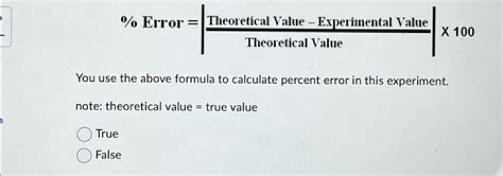 How do you find the true value error?
