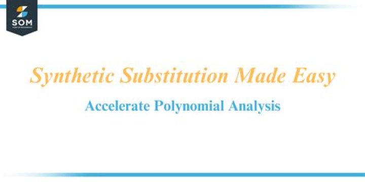 How does synthetic substitution work for polynomials?