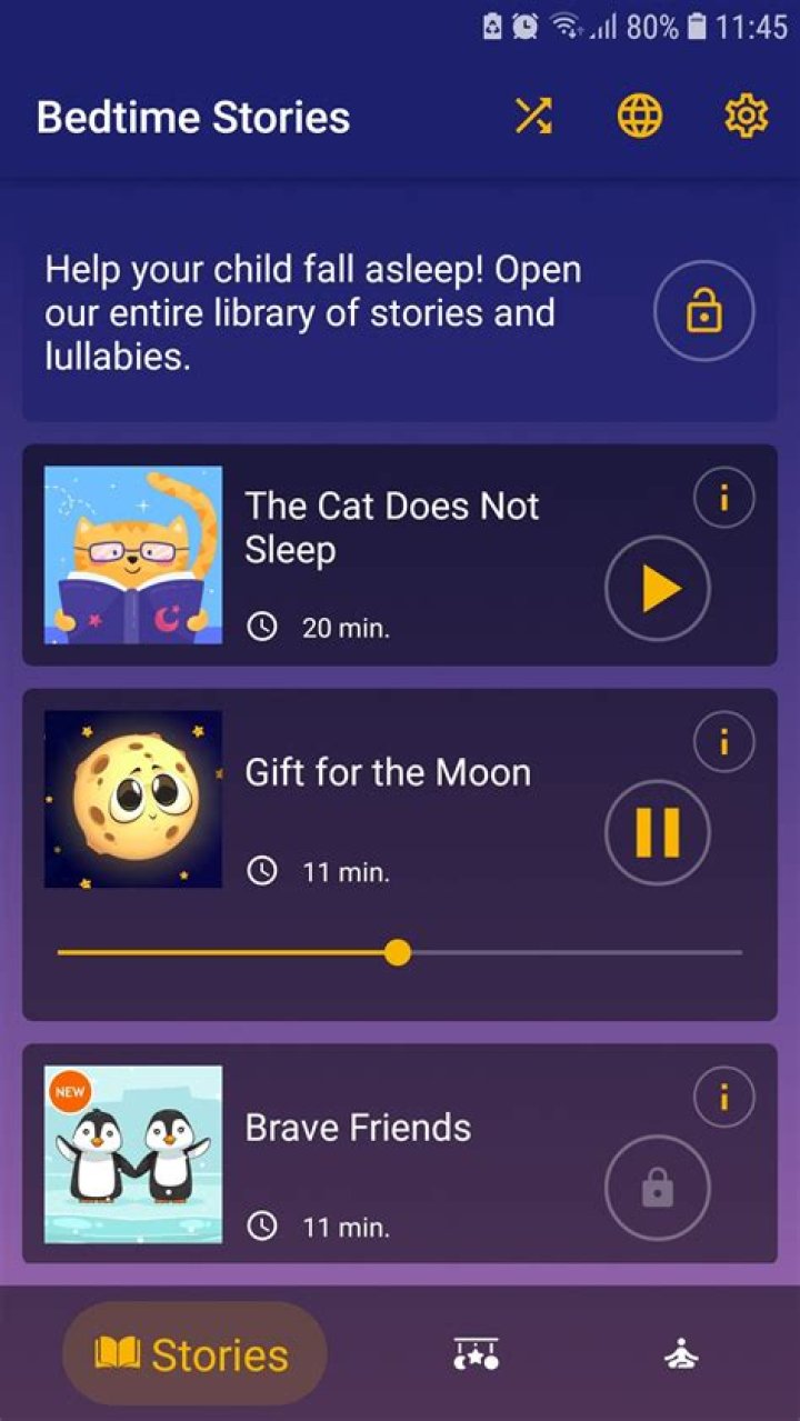 How does the bedtime app work?