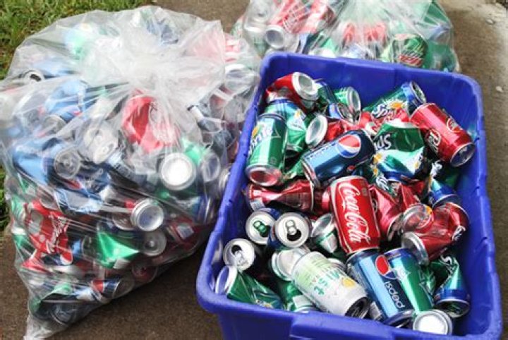 How many soda cans are recycled each year?
