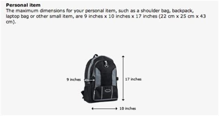 Is a backpack a personal item swoop?