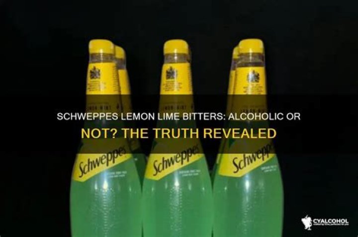 Is Schweppes Lemon Lime Bitters alcoholic?