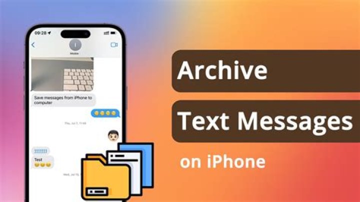Is there a way to archive text messages on iPhone?
