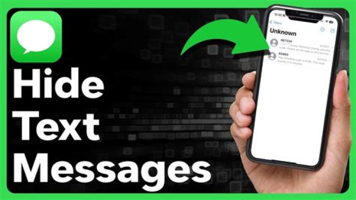 Is there an app where I can hide my text messages?