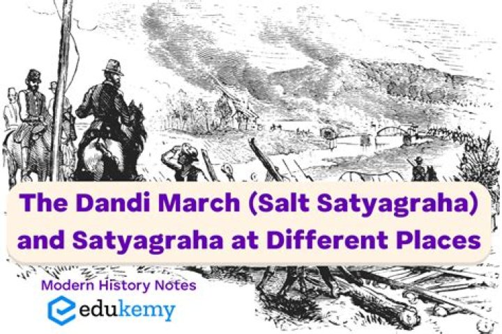 What are the notes on the Dandi march?