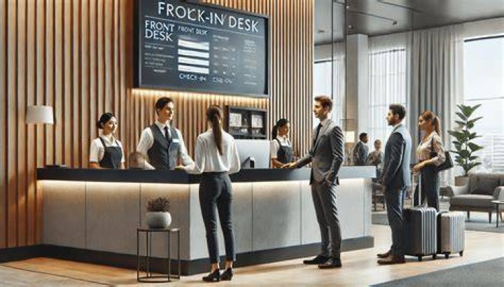 What are the people at the front desk at a hotel?