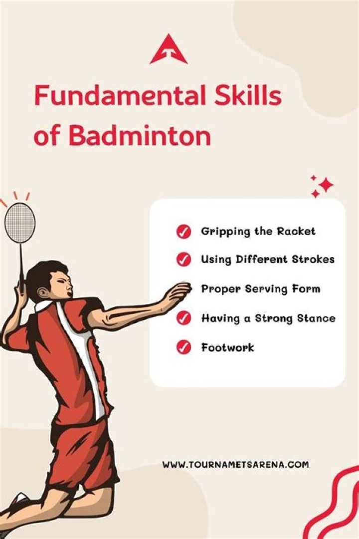 What are the skills and techniques in badminton?