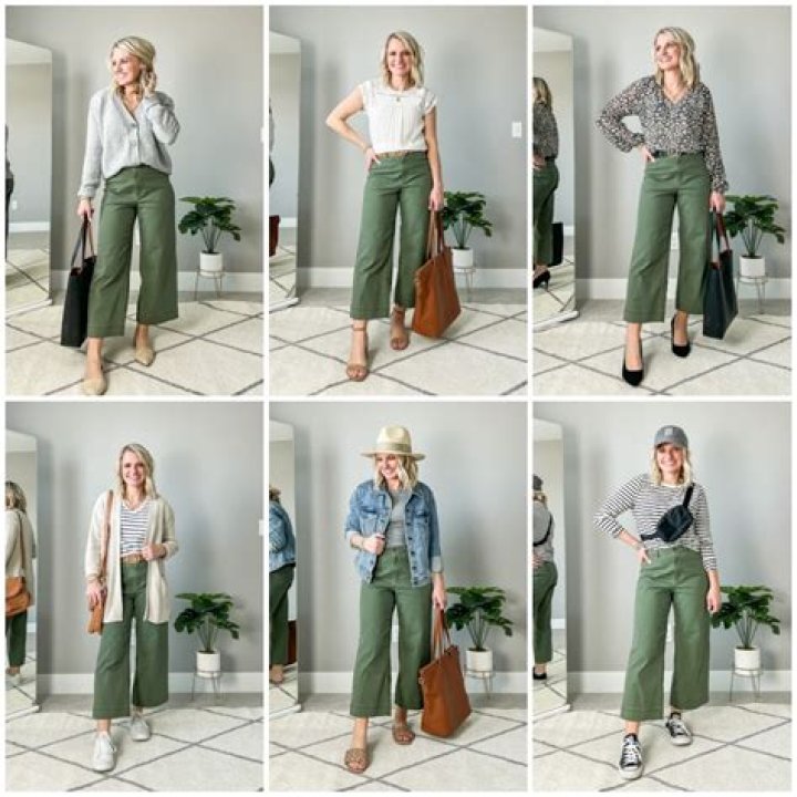 What can I wear with khaki green leggings?