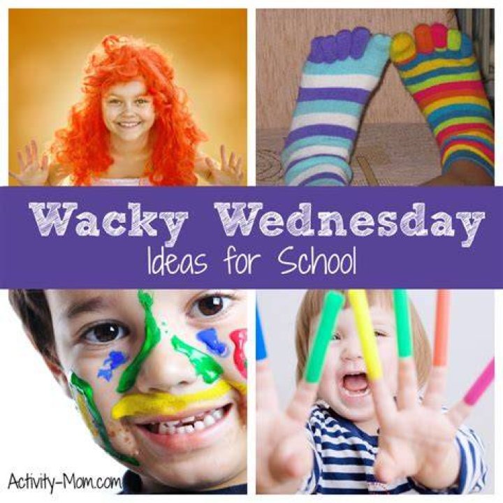 What do you do in Wacky Wednesday at school?