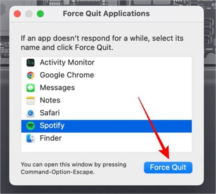 What do you do when an app won't force quit?