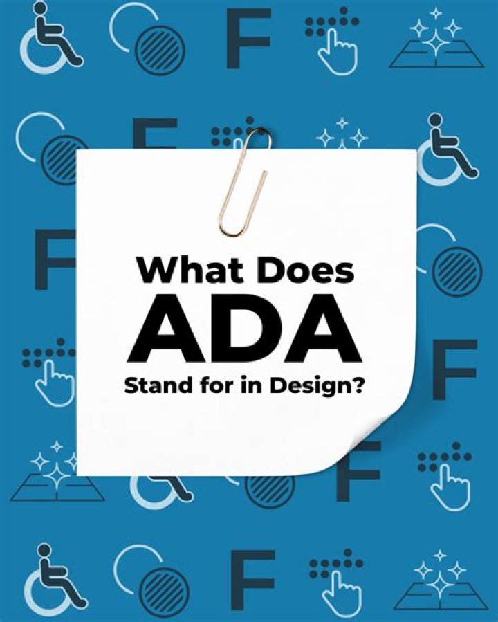 What does ADA stand for in text?