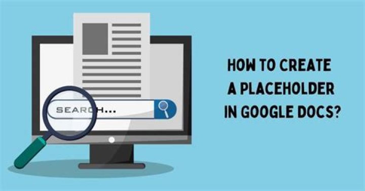 What is a placeholder in Google Docs?