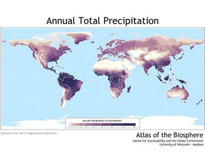 What is the annual amount of precipitation?