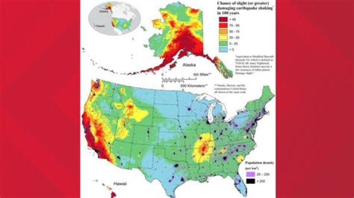 What is the seismic risk map of the US based on?