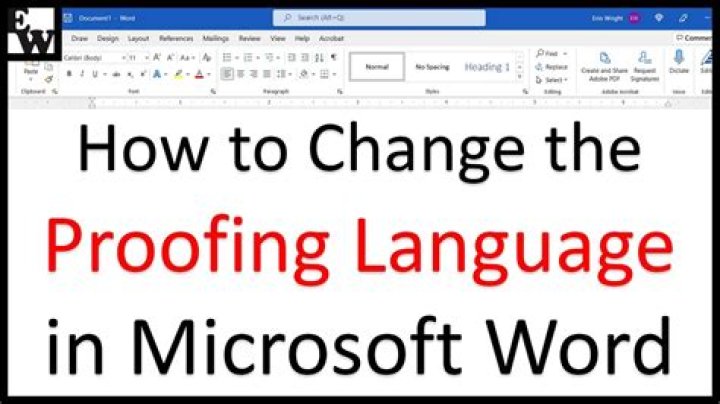 Where can I find proofing in Word?