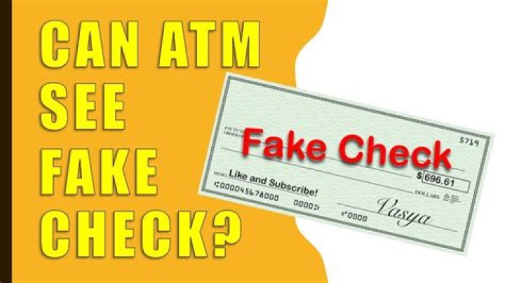 Will ATM detect fake money?